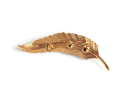 Vintage Gold & Bronze Leaf Brooch