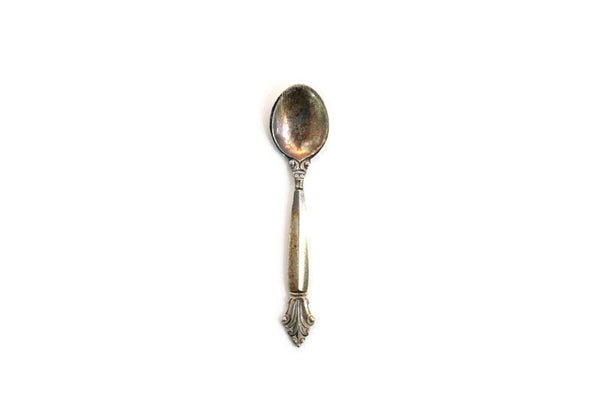 Vintage Georg Jensen Acanthus Sterling Silver Salt Spoon