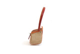 Artisan-Made Vintage 1:12 Miniature Dollhouse Wicker Creel or Fishing Basket
