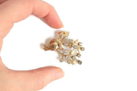 Vintage Gold Bouquet of Flowers Brooch