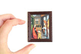 Vintage 1:12 Miniature Dollhouse Framed Painting