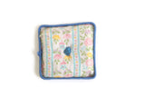 Vintage 1:12 Miniature Dollhouse Pink & Blue Floral Throw Pillow