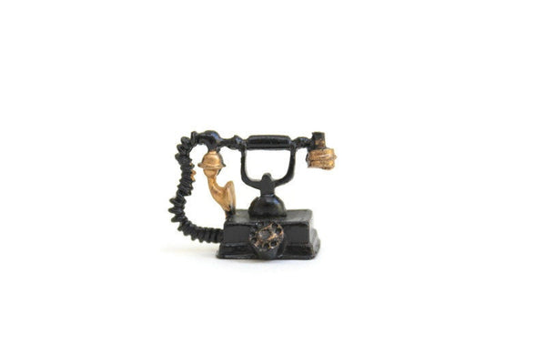 Vintage 1:12 Miniature Dollhouse Rotary Telephone
