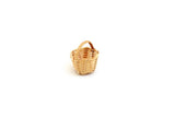 Vintage 1:12 Miniature Dollhouse Wicker Basket