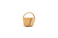 Vintage 1:12 Miniature Dollhouse Wicker Basket