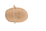 Vintage 1:12 Miniature Dollhouse Wicker Harvest or Gathering Basket