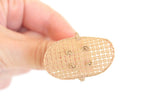 Vintage 1:12 Miniature Dollhouse Wicker Harvest or Gathering Basket