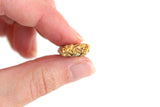 Vintage 1:12 Miniature Dollhouse Gold Crochet Purse or Handbag