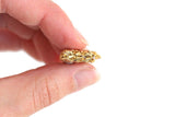 Vintage 1:12 Miniature Dollhouse Gold Crochet Purse or Handbag