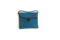 Vintage 1:12 Miniature Dollhouse Blue Purse or Handbag