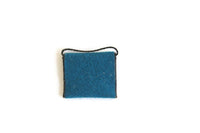 Vintage 1:12 Miniature Dollhouse Blue Purse or Handbag