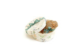 Vintage 1:12 Miniature Dollhouse Green Floral Hat Box with Hat