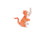 Vintage 1:12 Miniature Dollhouse Orange Pet Cat Figurine