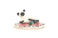 Vintage 1:12 Miniature Dollhouse Pet Siamese Cat Figurine