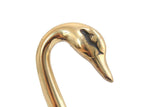 Vintage Brass Swan Figurine
