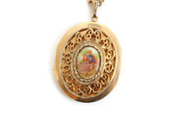 Vintage Large Gold Frame Fragonard Locket