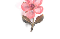 Vintage Pink & Peach Daisy Flower Brooch