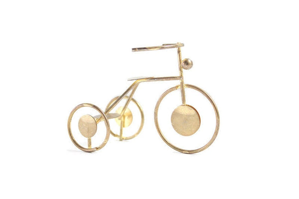 Vintage Miniature Brass Tricycle Figurine