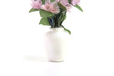 Vintage 1:12 Miniature Dollhouse Vase of Purple Roses