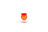 Vintage 1:12 Miniature Dollhouse Orange Glass Vase