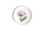 Vintage Pink Lily Flower Ring Dish or Trinket Dish