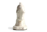 Vintage White Speckled Ceramic Horse Head Bookend