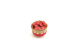 Vintage 1:12 Miniature Dollhouse Bushel Basket of Apples