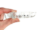 Vintage Clear Glass Leaf-Shaped Dish