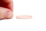 Vintage 1:12 Miniature Dollhouse Pink Oval Scalloped Tray