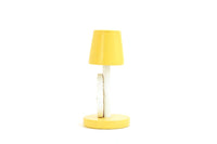 Vintage 1:12 Miniature Dollhouse Yellow & White Wooden Clown Table Lamp