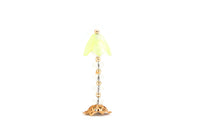 Vintage 1:12 Miniature Dollhouse Yellow & Gold Table Lamp