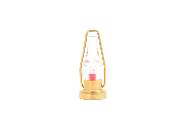 Vintage 1:12 Miniature Dollhouse Brass Lantern or Oil Lamp