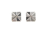 Vintage Square Silver Mid Century Cuff Links