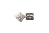 Vintage Square Silver Mid Century Cuff Links