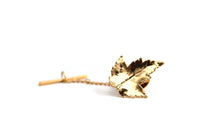 Vintage Gold Maple Leaf Tie Pin