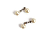 Vintage Off White Ivory Pearl Cuff Links