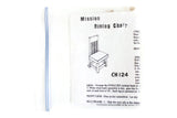 Vintage 1:12 Miniature Dollhouse Mission-Style Dining Chair Kit #CH124
