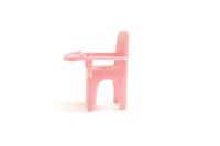 Vintage Half Scale Pink Plastic 1:24 Miniature Dollhouse Potty Chair
