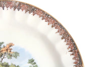 Vintage Cream & Gold Fragonard-Style Porcelain Saucer or Ring Dish