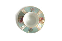 Vintage Blue & Gold Fragonard Porcelain Demitasse Teacup & Saucer Set