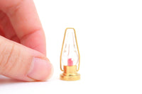 Vintage 1:12 Miniature Dollhouse Brass Lantern or Oil Lamp