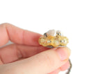 Yellow Beaded Sweater Clips