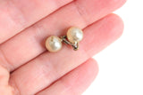 Vintage Off White Ivory Pearl Cuff Links