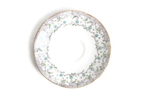 Vintage English Castle China Blue Floral Porcelain Saucer or Ring Dish