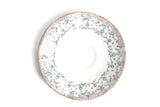 Vintage English Castle China Blue Floral Porcelain Saucer or Ring Dish