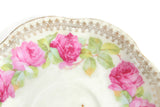 Vintage Eagle China Pink Rose Porcelain Saucer or Ring Dish