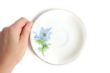 Vintage Lefton China Blue Floral Pattern Porcelain Saucer or Ring Dish