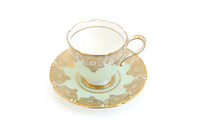 Vintage Mint Green & Gold Paragon China Porcelain Demitasse Teacup