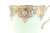 Vintage Mint Green & Gold Paragon China Porcelain Demitasse Teacup