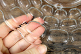 Vintage Clear Glass & Silver Serving Tray